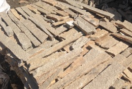 Монтаж плитки из натурального природного камня режевской гранит